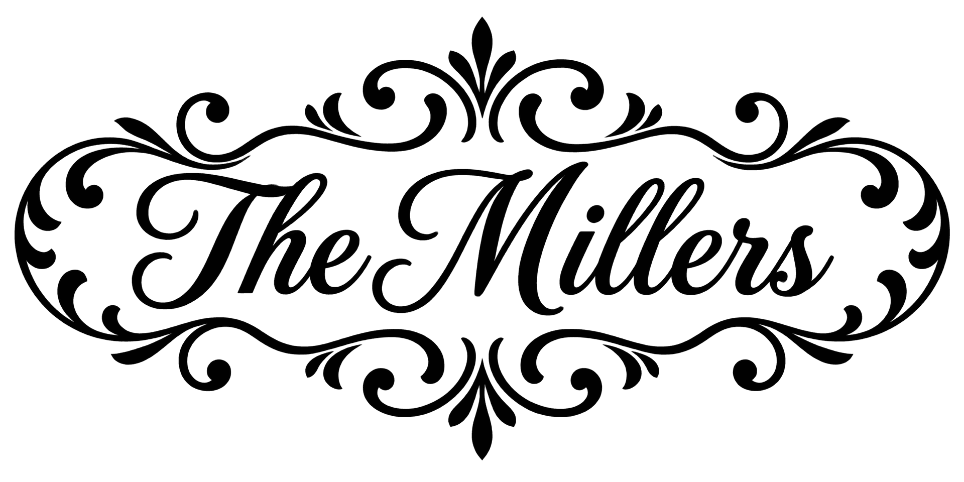 Ornate frame lettering style