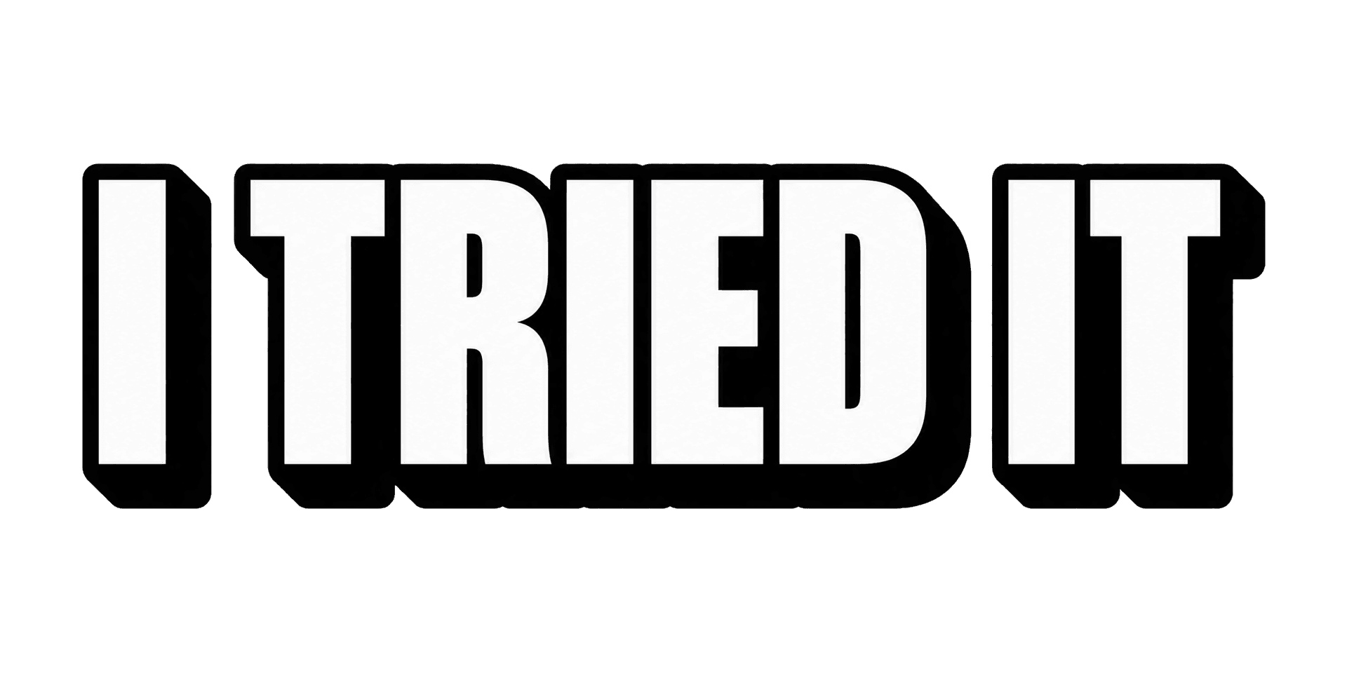 Bold outline lettering example