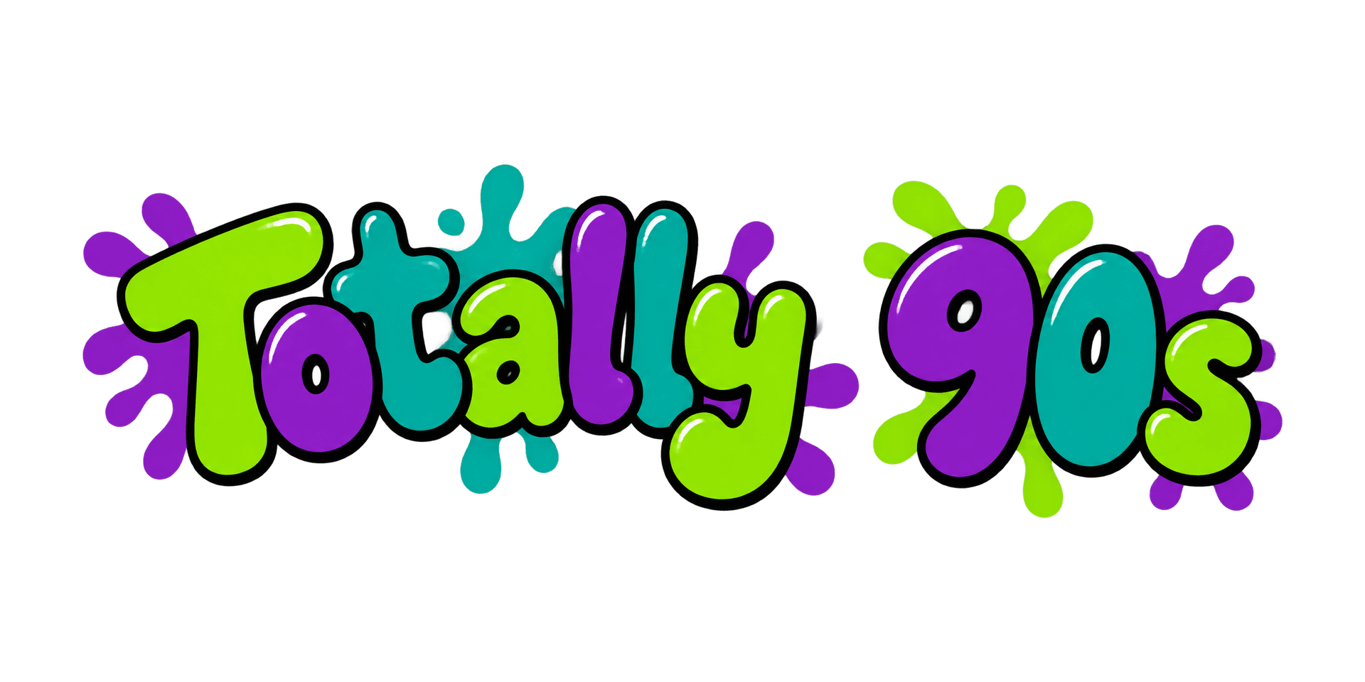 1990s Bubble - Print & Cut AI font template | ArtFont