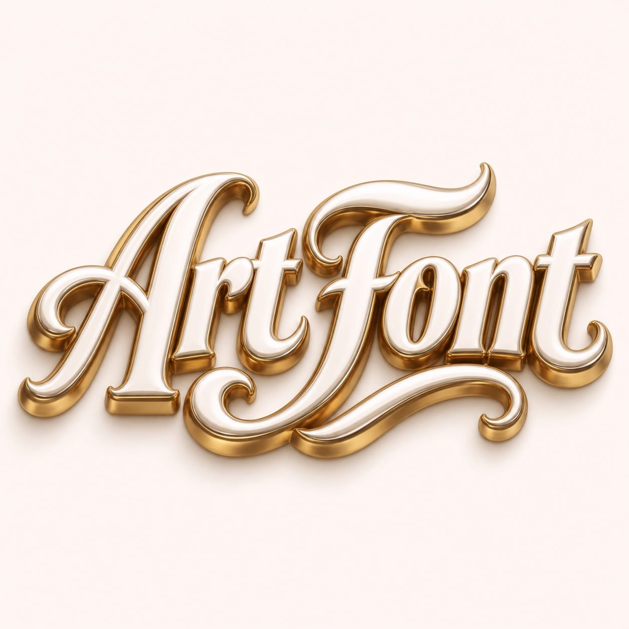 Sculpted Gold Serif - 3D Bold AI font template with 20250 uses | ArtFont