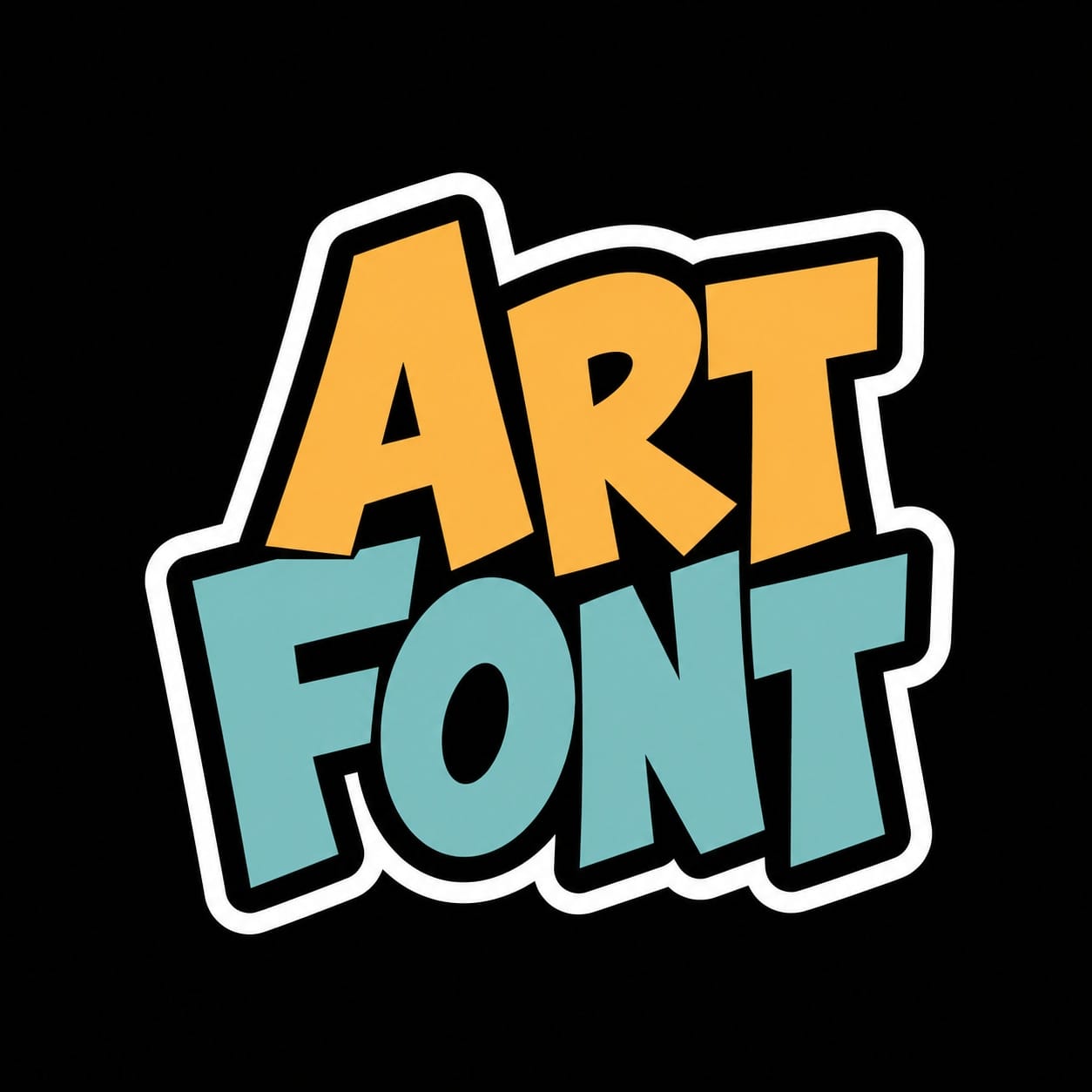 Sticker Stack Lettering - Street Art AI font template with 20600 uses | ArtFont