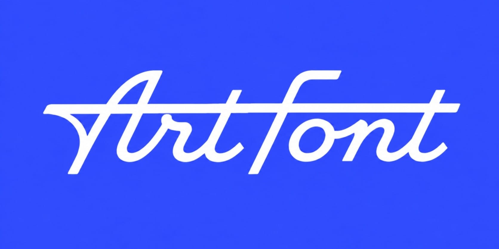 Crossbar Script - Wordmark AI font template with 30100 uses | ArtFont