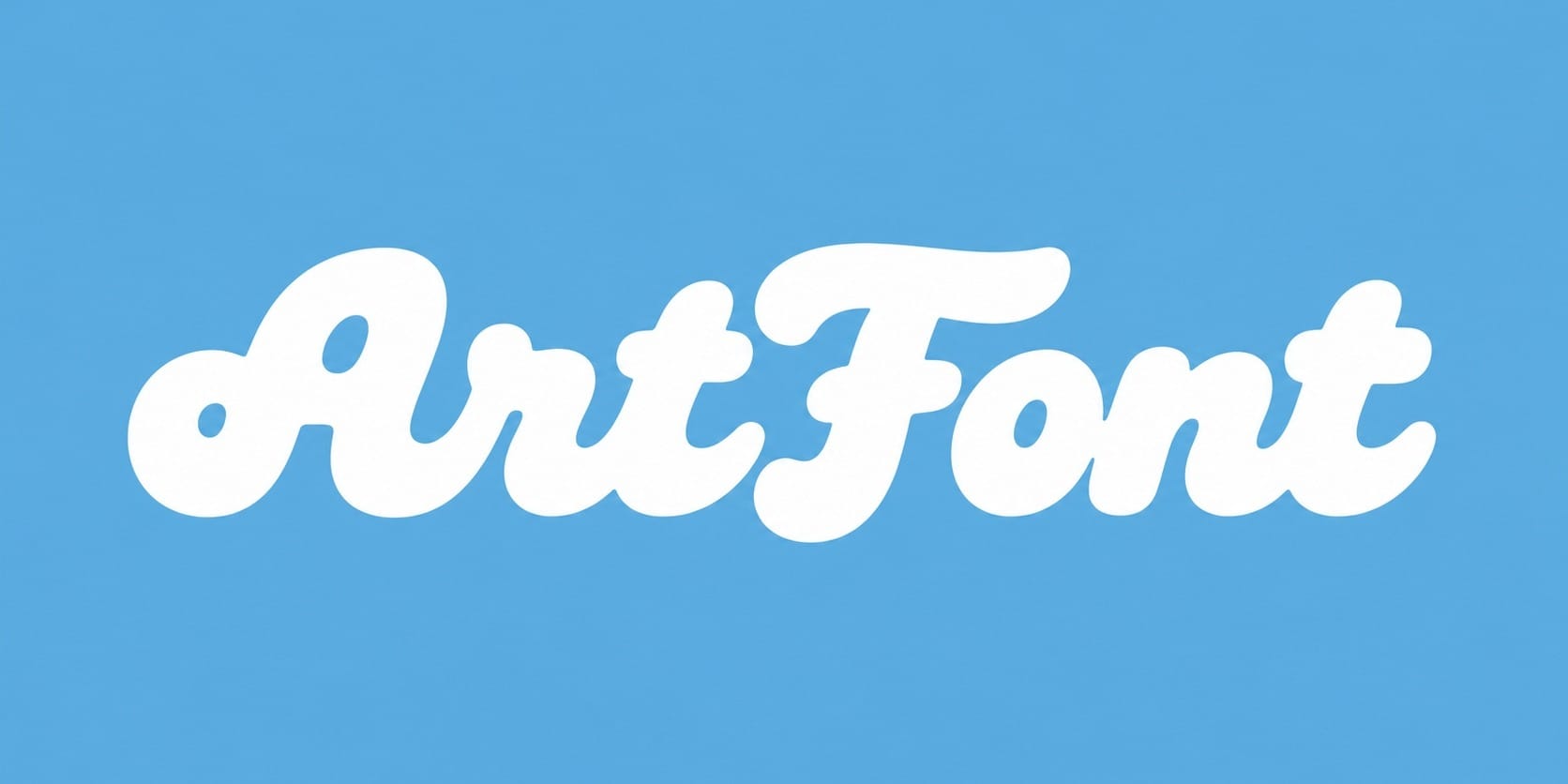 Fat Rounded Script - Wordmark AI font template with 30300 uses | ArtFont