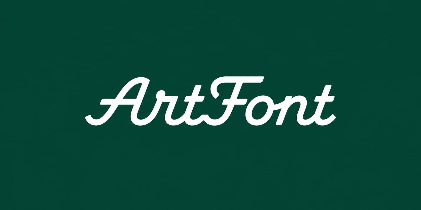 Monoline Green Script - Wordmark AI font template with 30150 uses | ArtFont