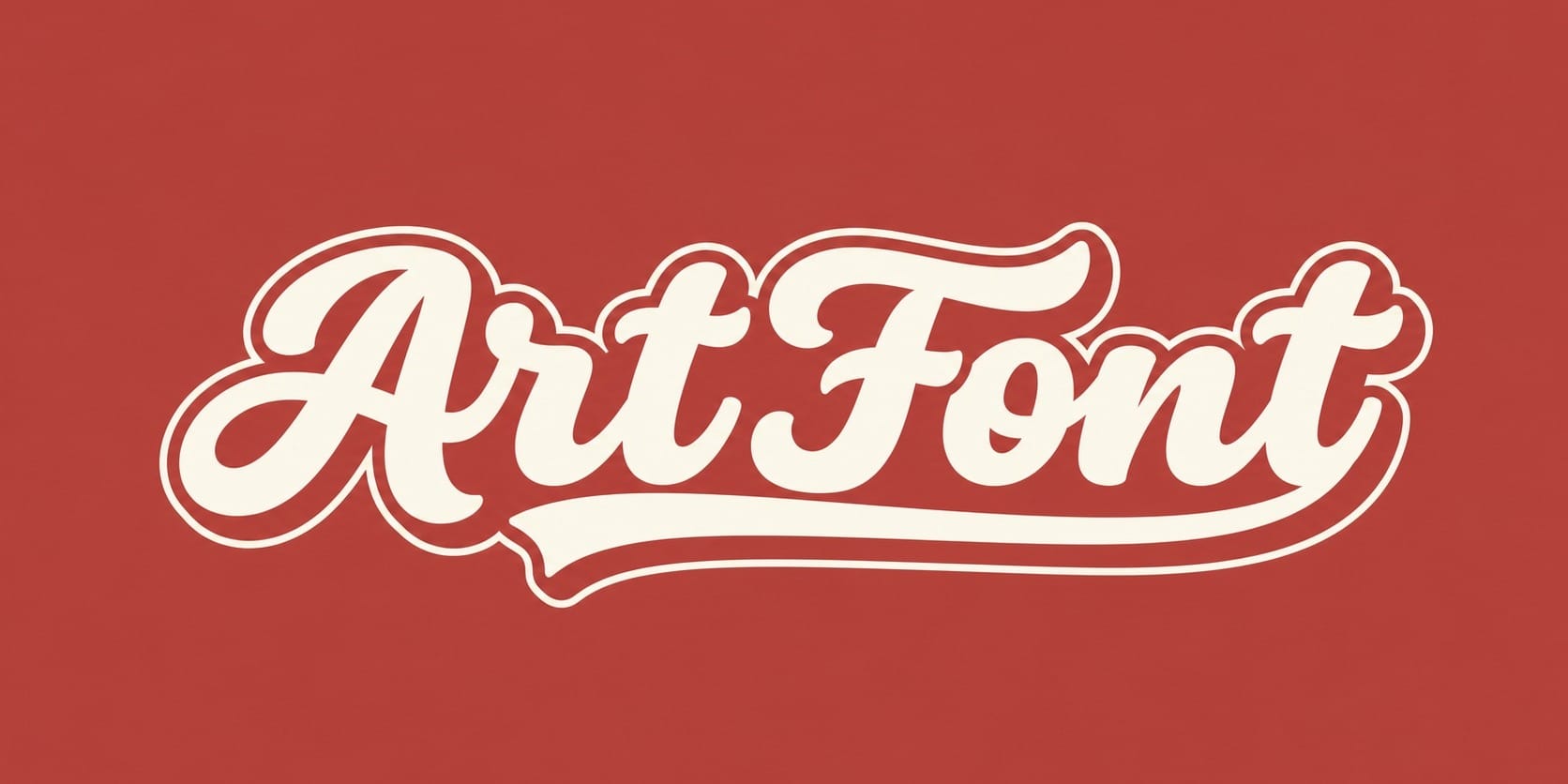 Retro Swoosh Script - Wordmark AI font template with 30600 uses | ArtFont