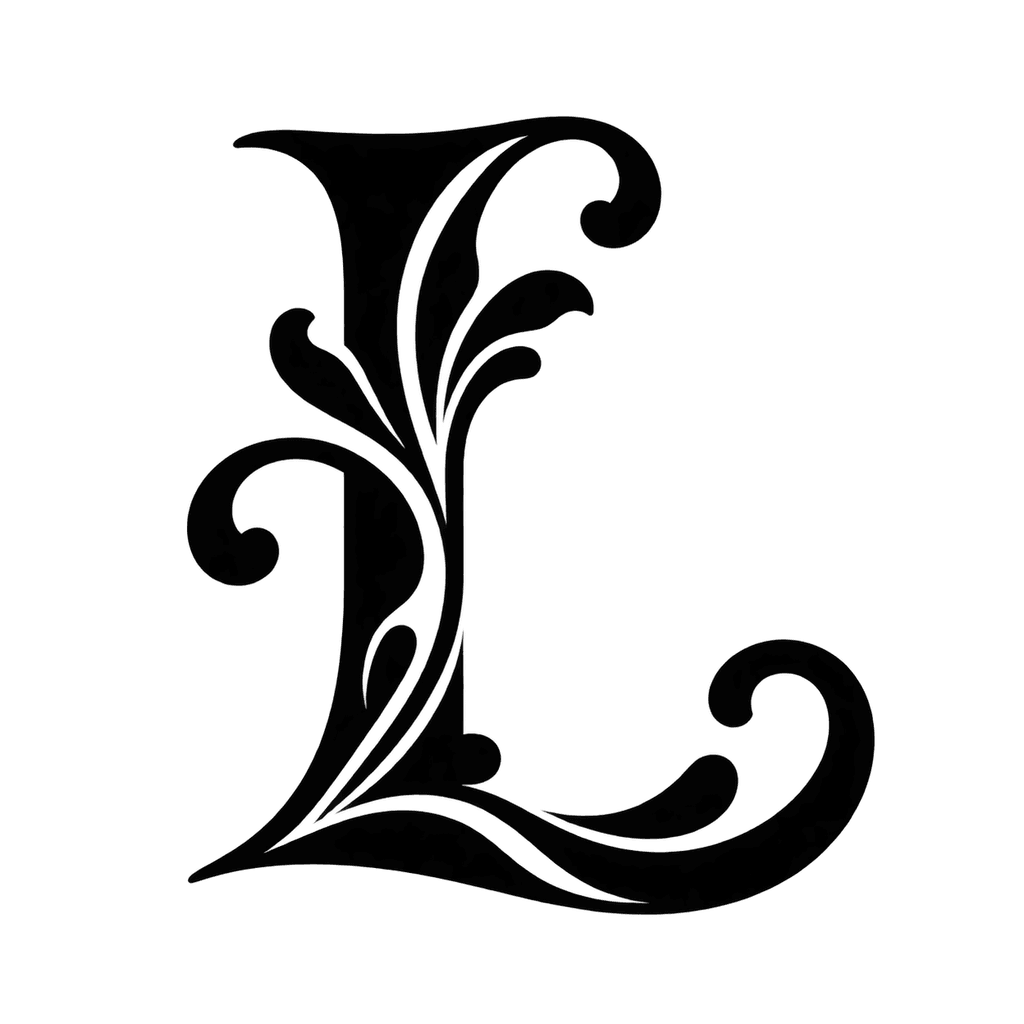 Art Nouveau Monogram - Monogram AI font template preview