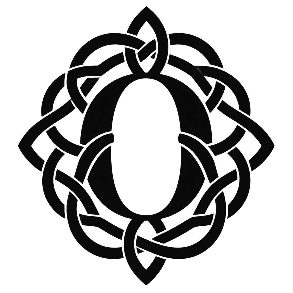 Celtic knot Monogram - Monogram AI font template preview
