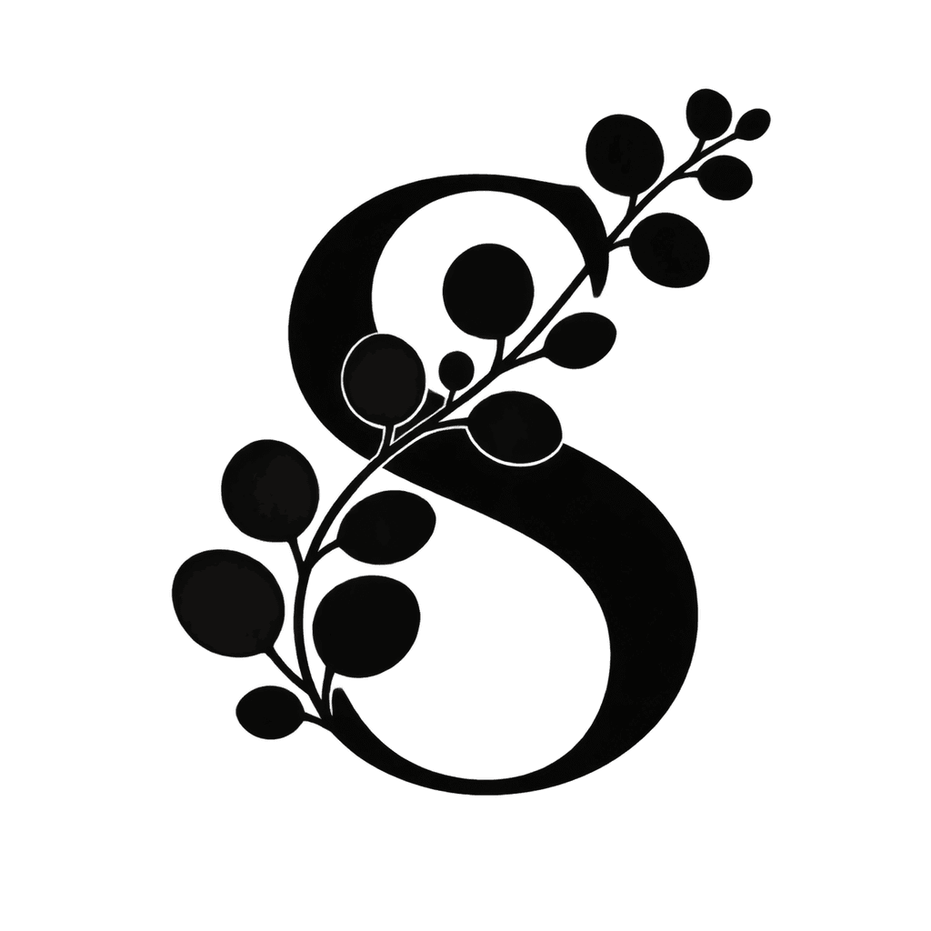 Eucalyptus Monogram - Monogram AI font template preview