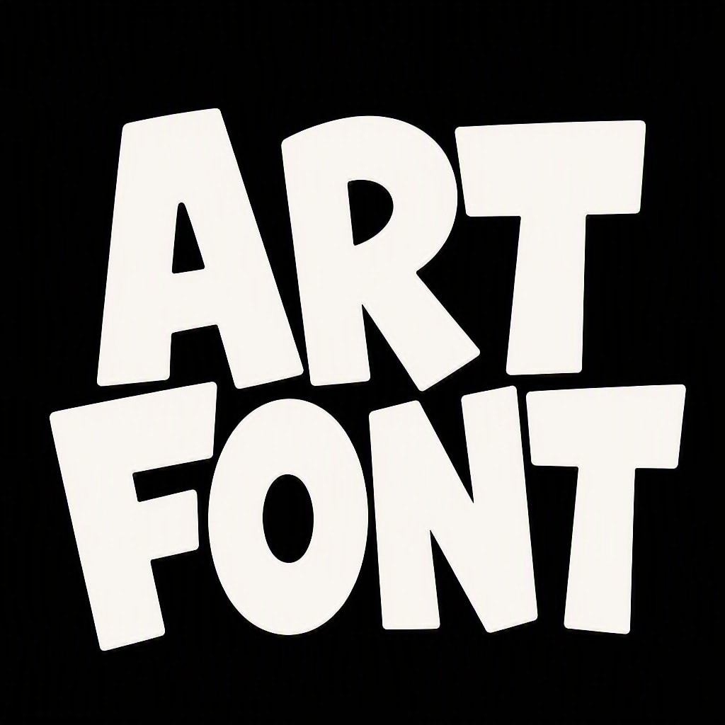 Chunky Stacked Type - Street Art AI font template preview