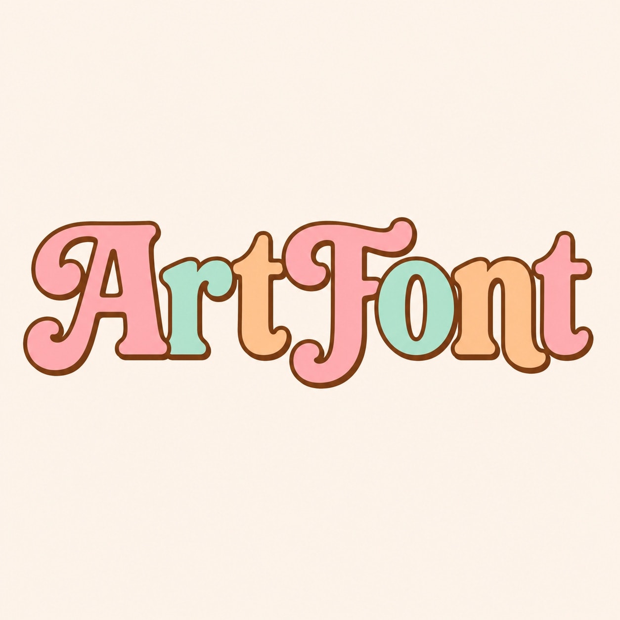 Pastel Display Serif - Retro AI font template preview