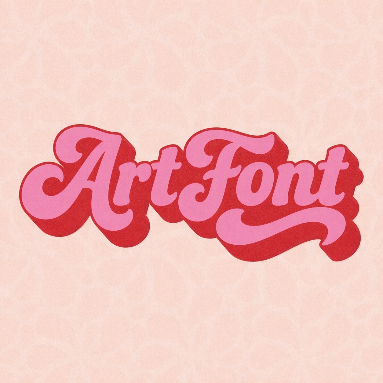 Pink Groovy Script - Retro AI font template preview