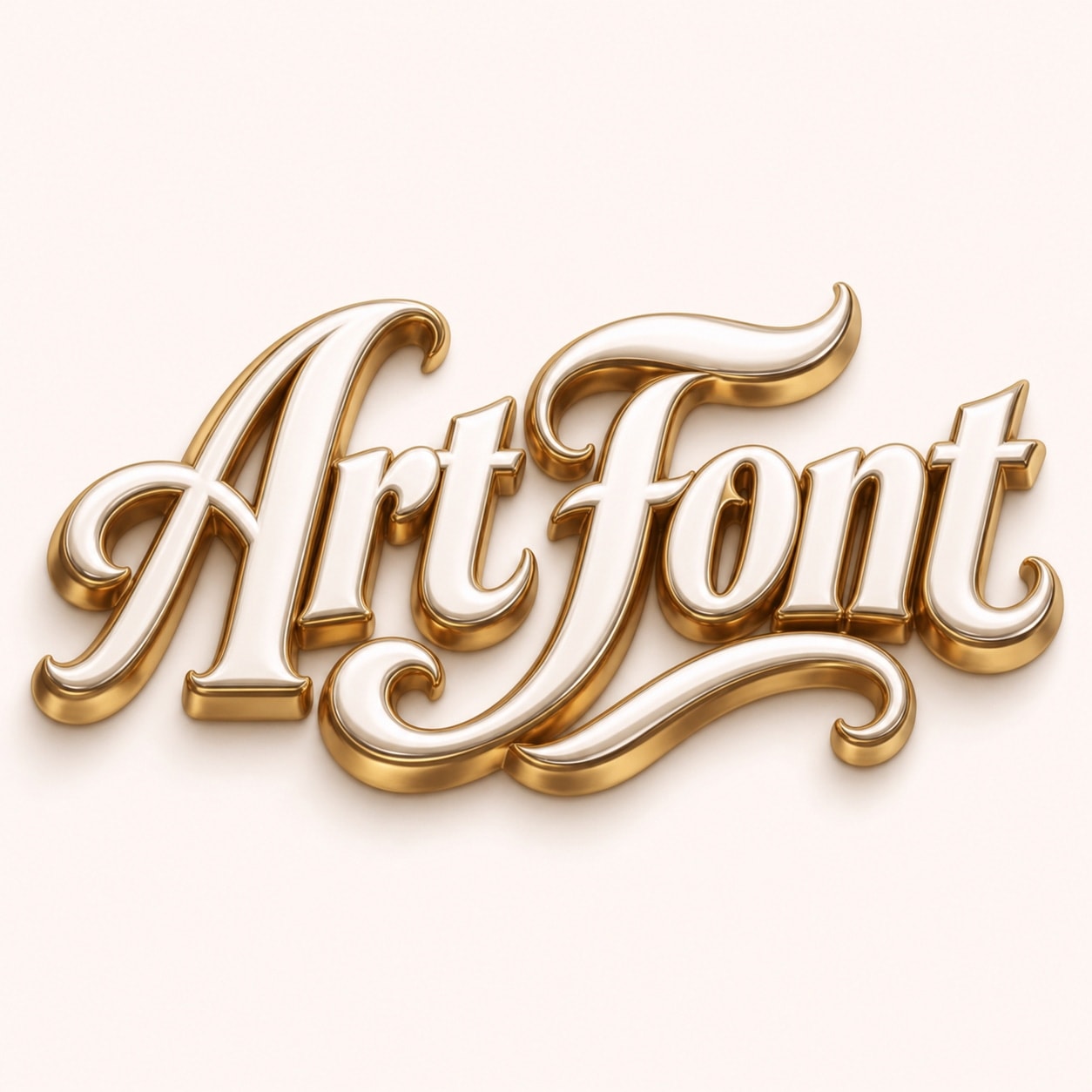 Sculpted Gold Serif - 3D Bold AI font template preview