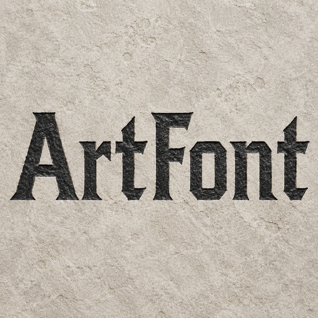 Northern Wei Stele Script - Chinese Calligraphy AI font template preview