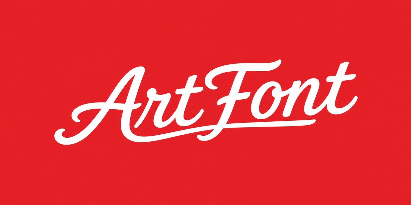 Elegant Red Script - Wordmark AI font template preview