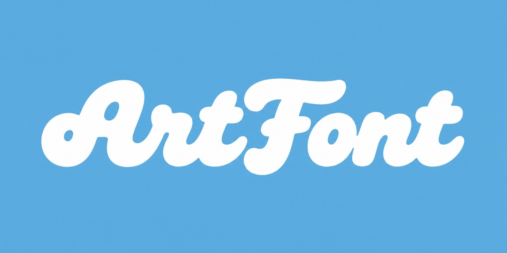 Fat Rounded Script - Wordmark AI font template preview