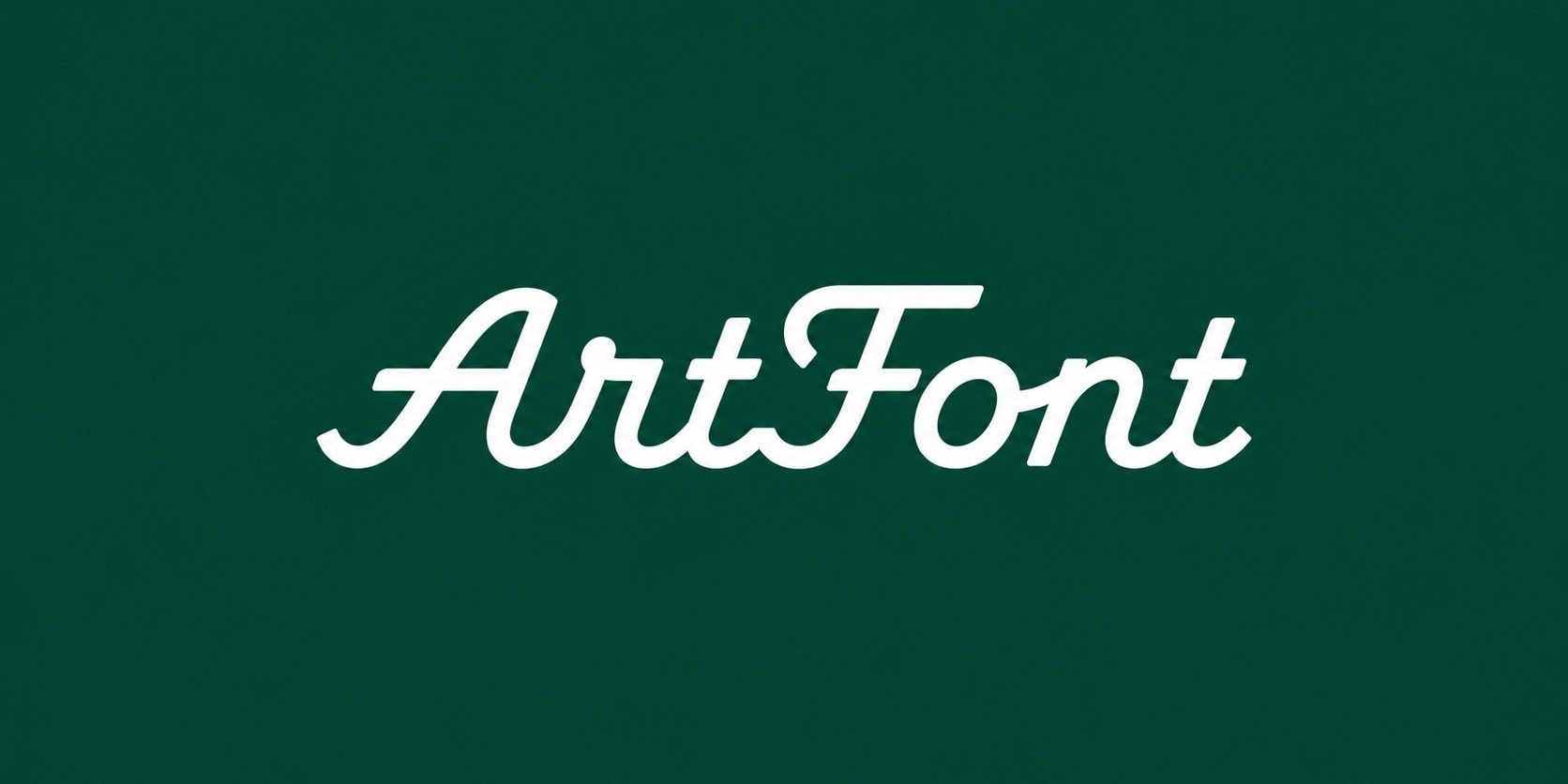 Monoline Green Script - Wordmark AI font template preview