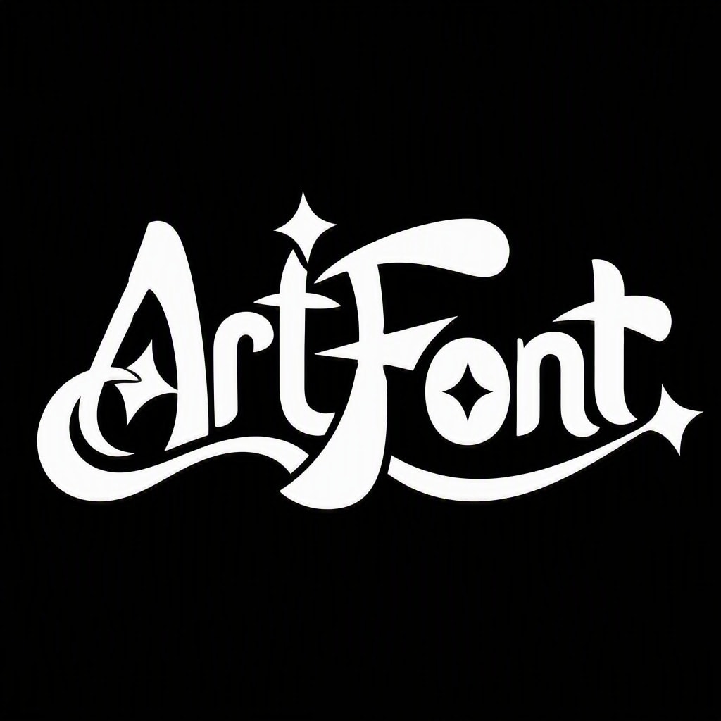 Star Accent Script - Luxury Elegant AI font template preview