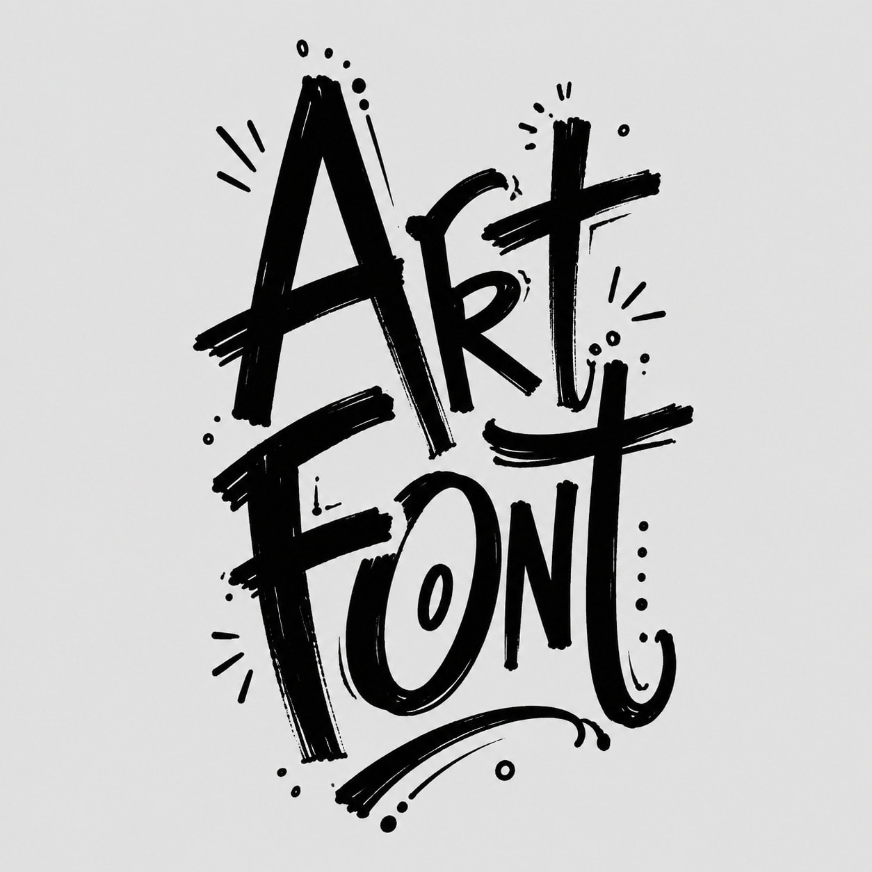 Stacked Marker Graffiti - Street Art AI font template preview