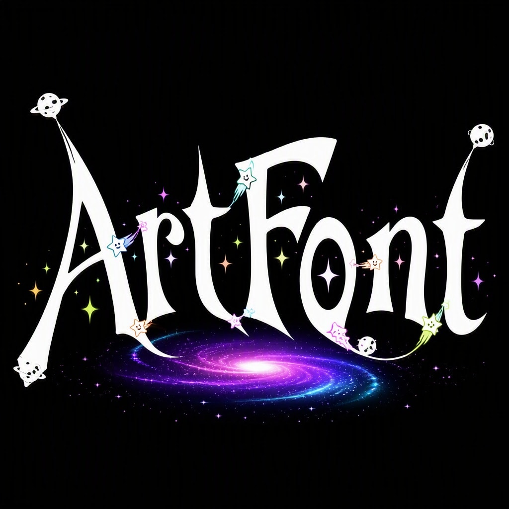 Space Fantasy Graffiti - Street Art AI font template preview