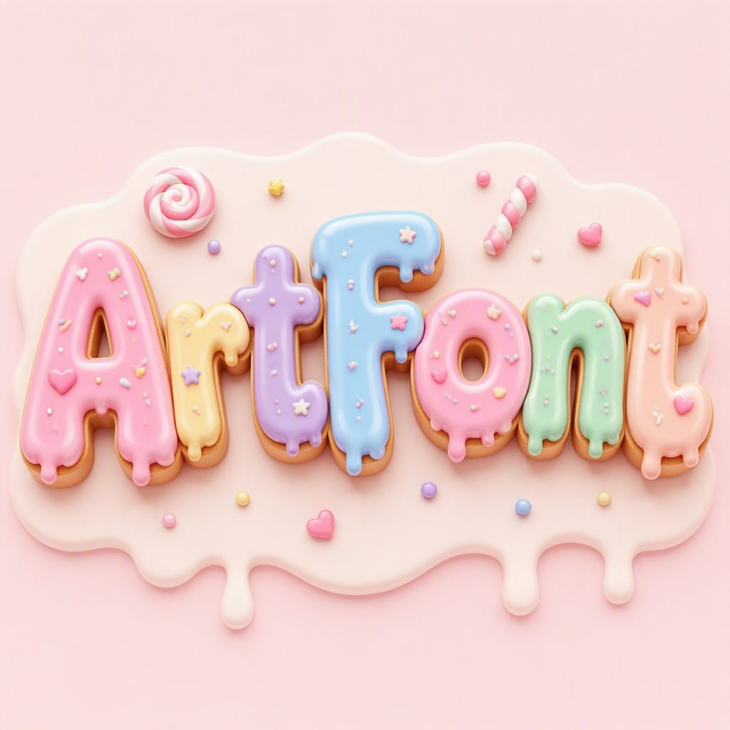 Cute Street Style 4 - Cute AI font example | ArtFont