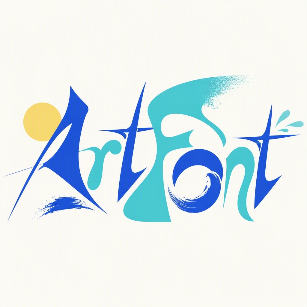 Summer Breeze - Cute AI font template preview