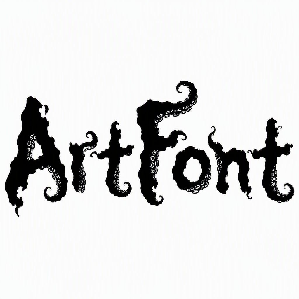 Deep Sea Meaning - Street Art AI font example | ArtFont