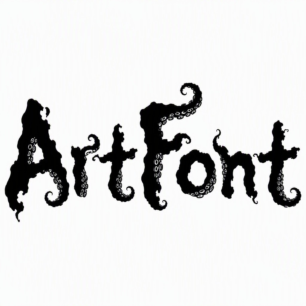 Deep Sea Meaning - Street Art AI font template preview