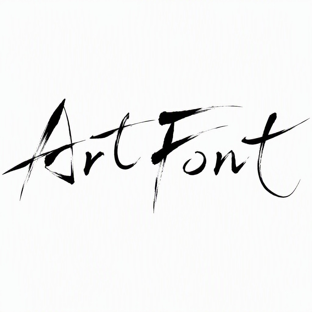 Wild Cursive Chinese - Calligraphy AI font template preview