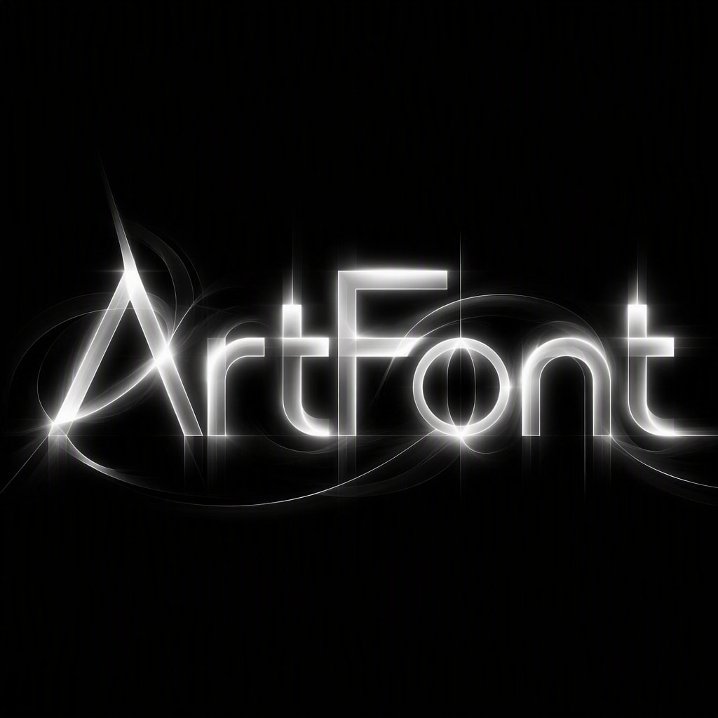 Neon Effect 7 - Neon Glow AI font template preview
