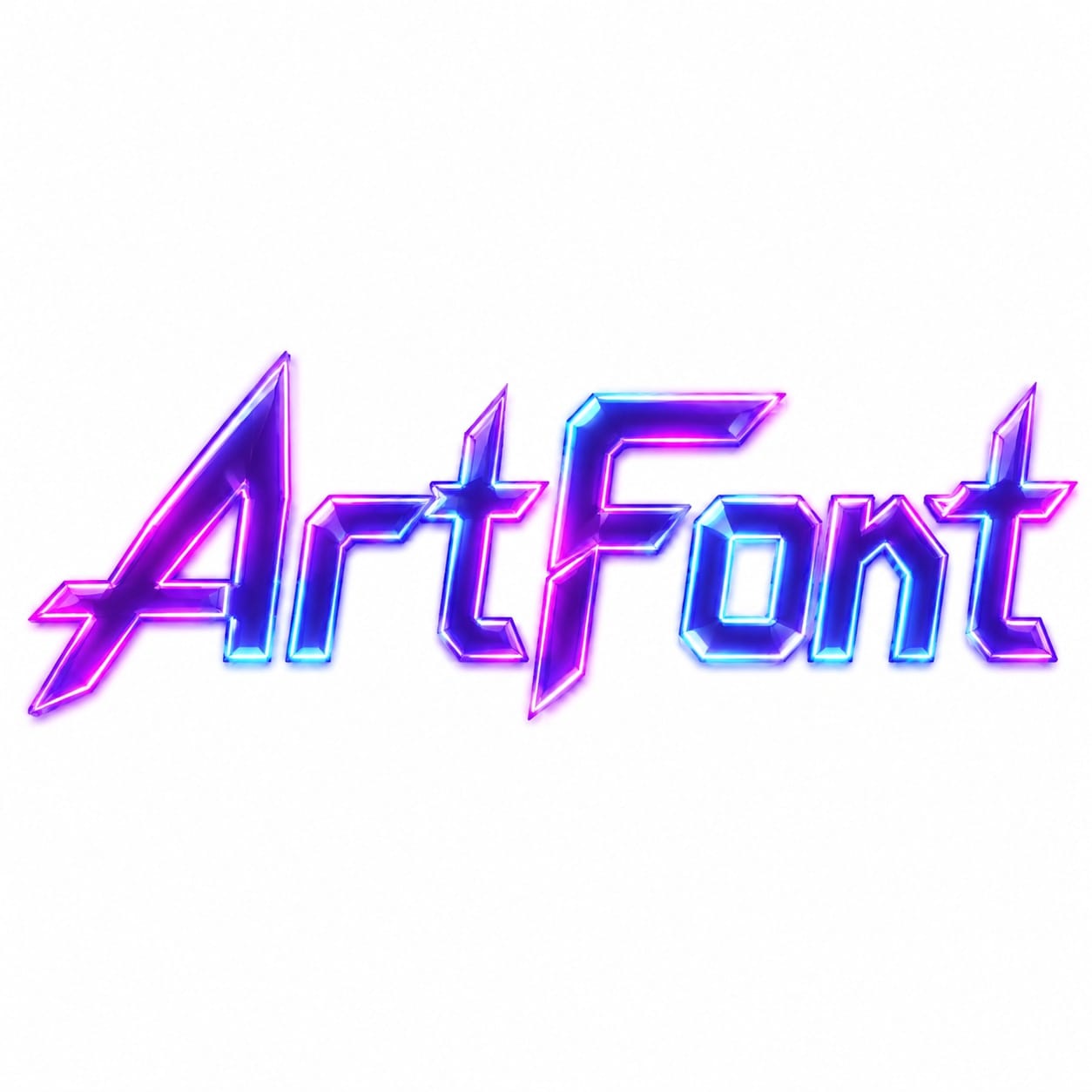 Cyberpunk Neon Glow - Neon Glow AI font example | ArtFont