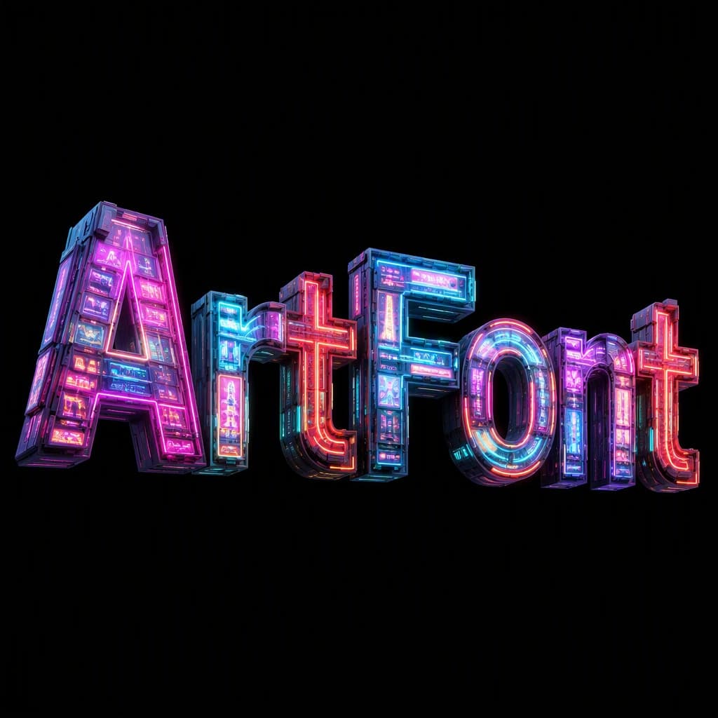 Neon Glow font style preview