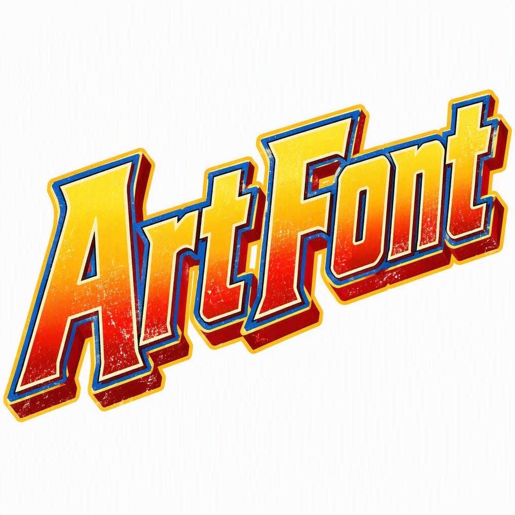 Patriotic Letterpress - Retro AI font example | ArtFont