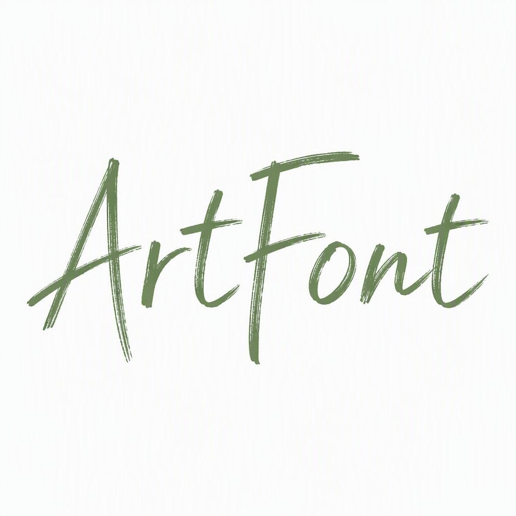 Artistic Journal Hand - Calligraphy AI font example | ArtFont