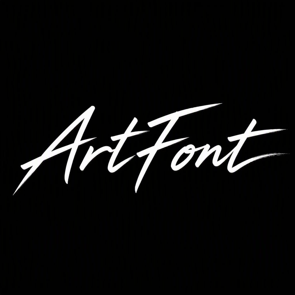 Running Script Mono - Calligraphy AI font example | ArtFont