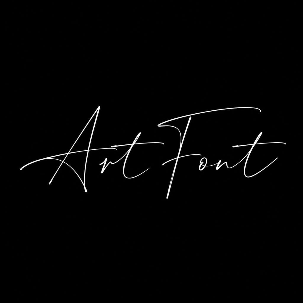 Literary Pen Nib - Calligraphy AI font example | ArtFont