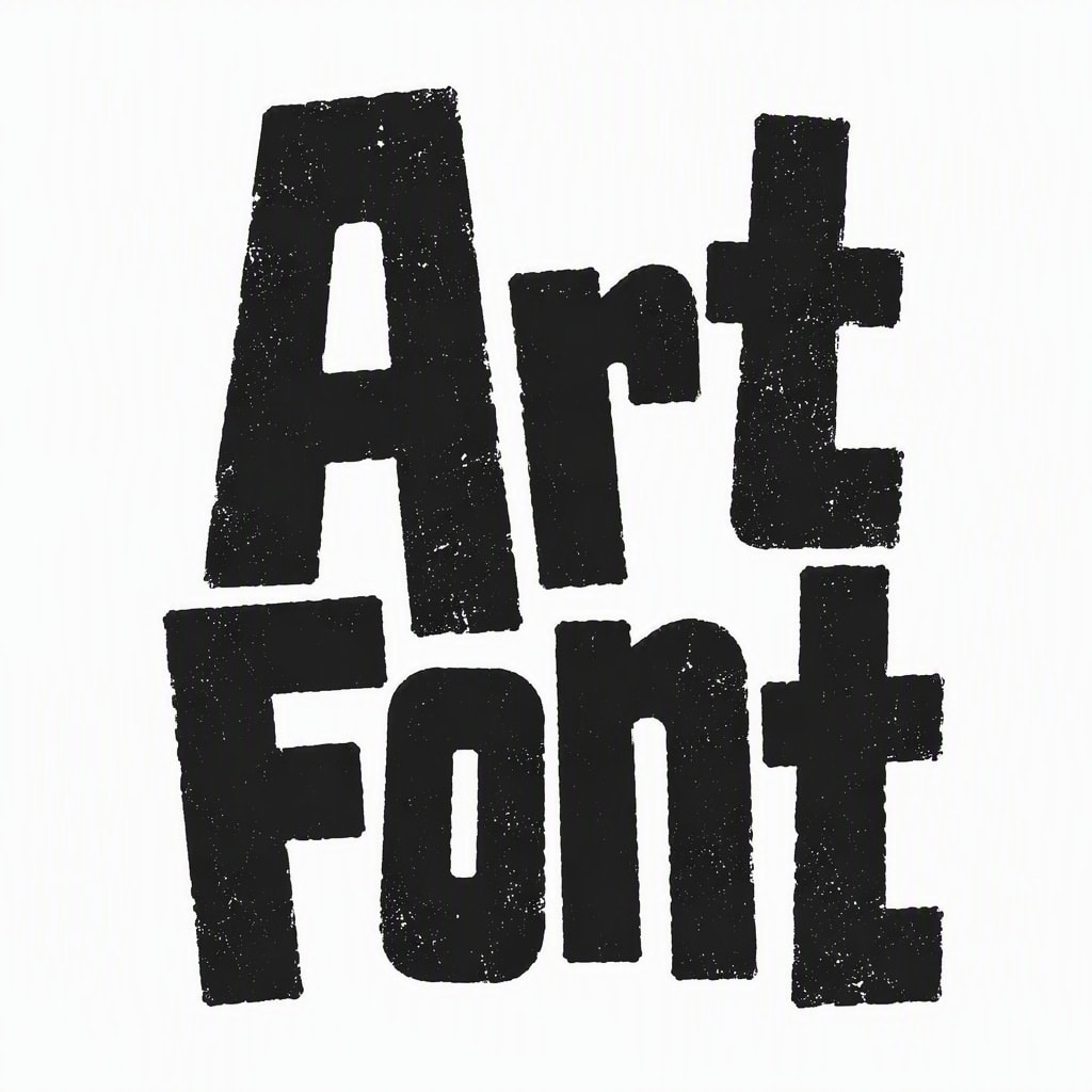 Worn Vertical Block - Handwritten AI font template preview