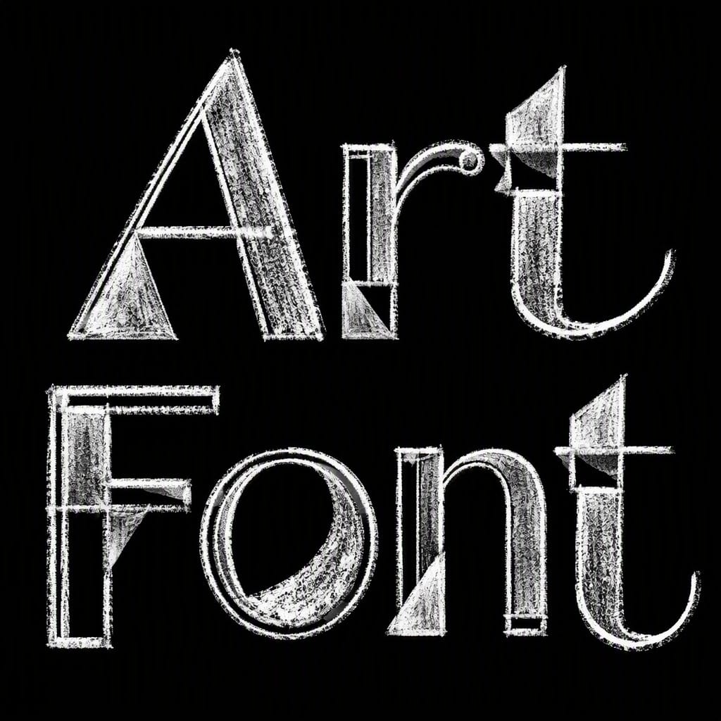 Chalkboard Double Line - Calligraphy AI font example | ArtFont