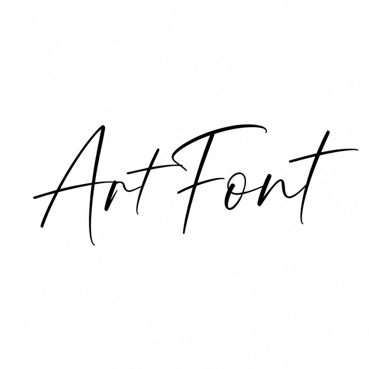 Cover Title Script - Calligraphy AI font example | ArtFont