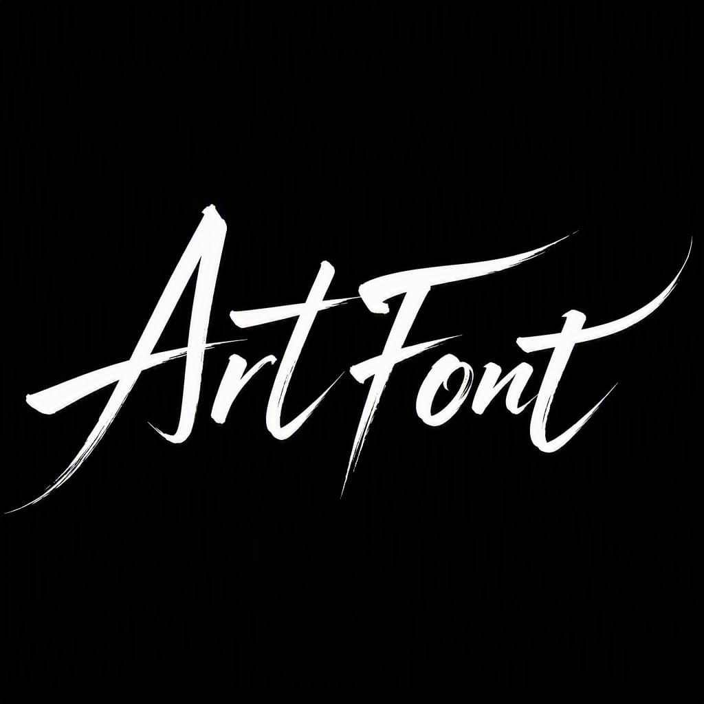 Windblown Lettering - Calligraphy AI font example | ArtFont