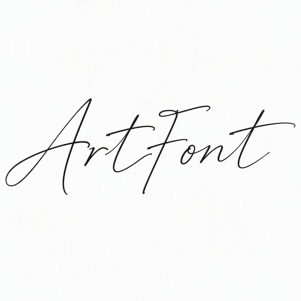 Airy Pen Nib - Calligraphy AI font template preview