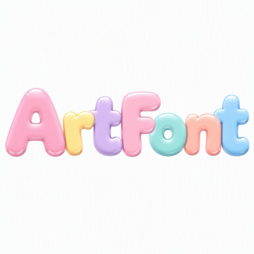 Kawaii Bubble Font - Cute AI font example | ArtFont