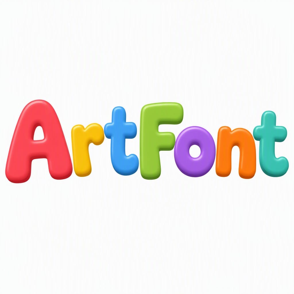 Kids Cartoon Font - Cute AI font example | ArtFont