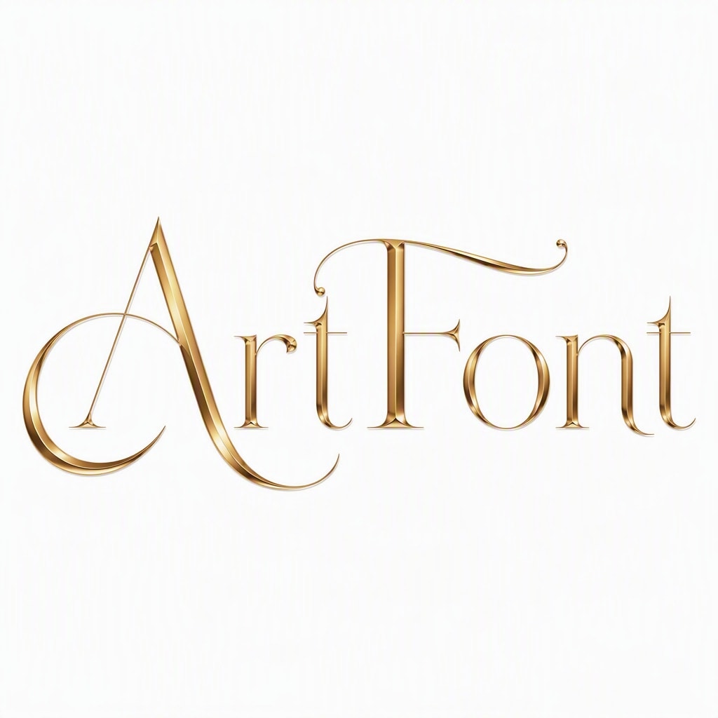 Luxury Serif Gold - Elegant Minimal AI font template preview
