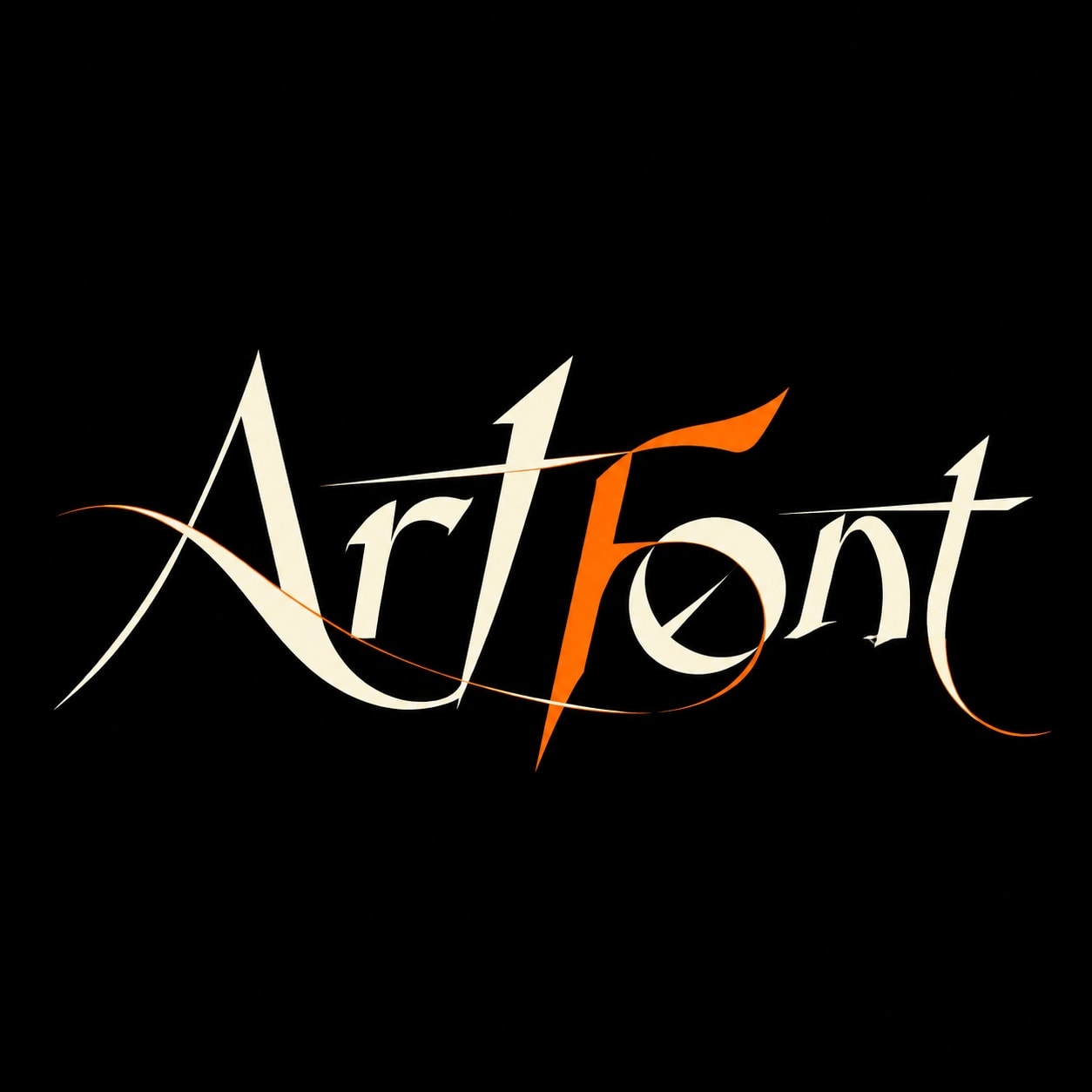 Abstract Line Logo - Elegant Minimal AI font template preview