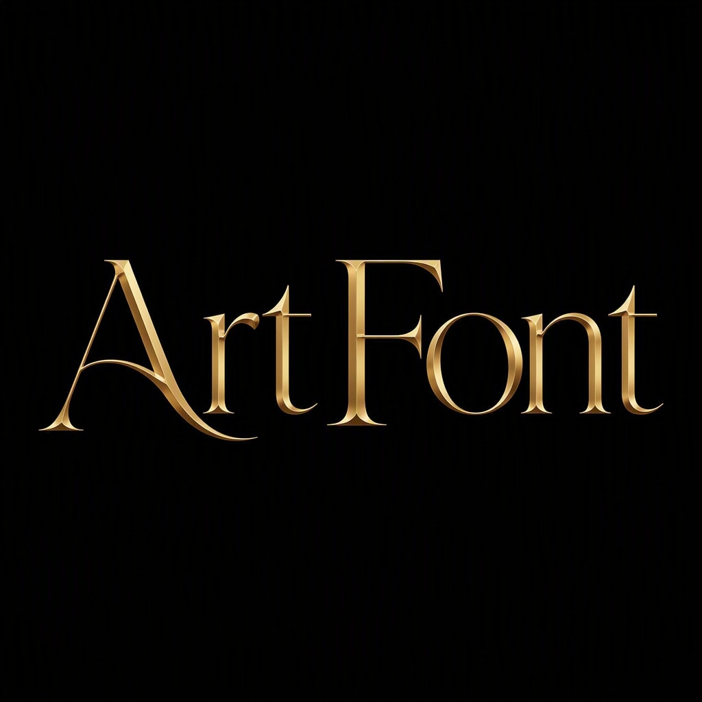 Luxury Serif - Luxury Elegant AI font template preview