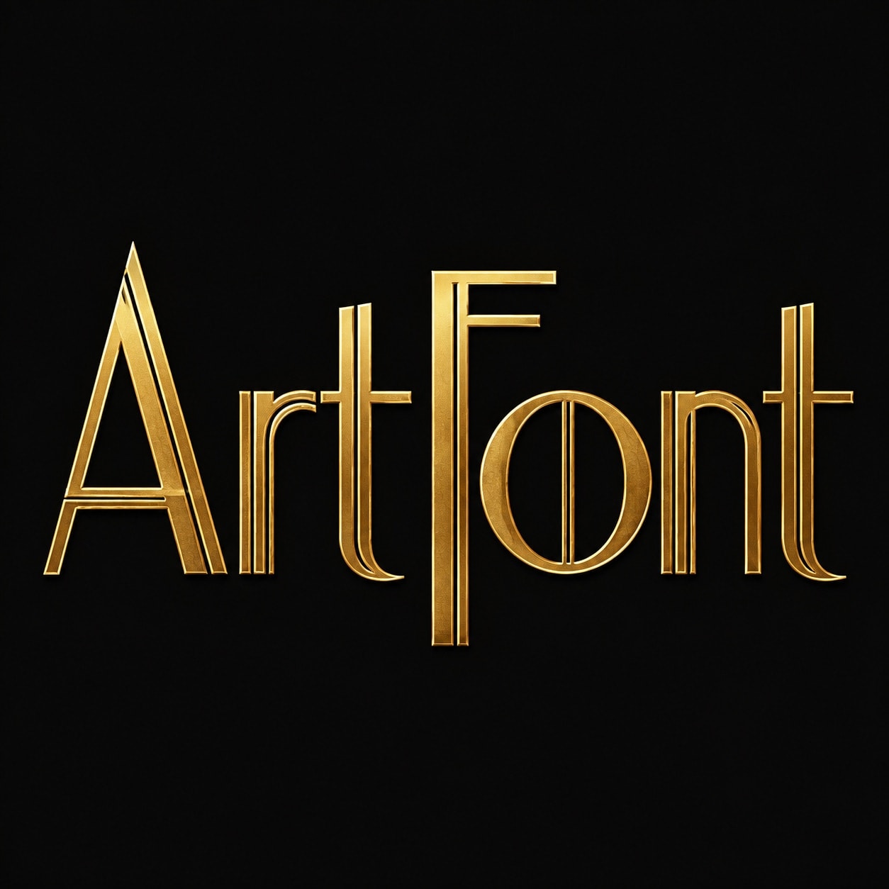 Art Deco - Luxury Elegant AI font template preview