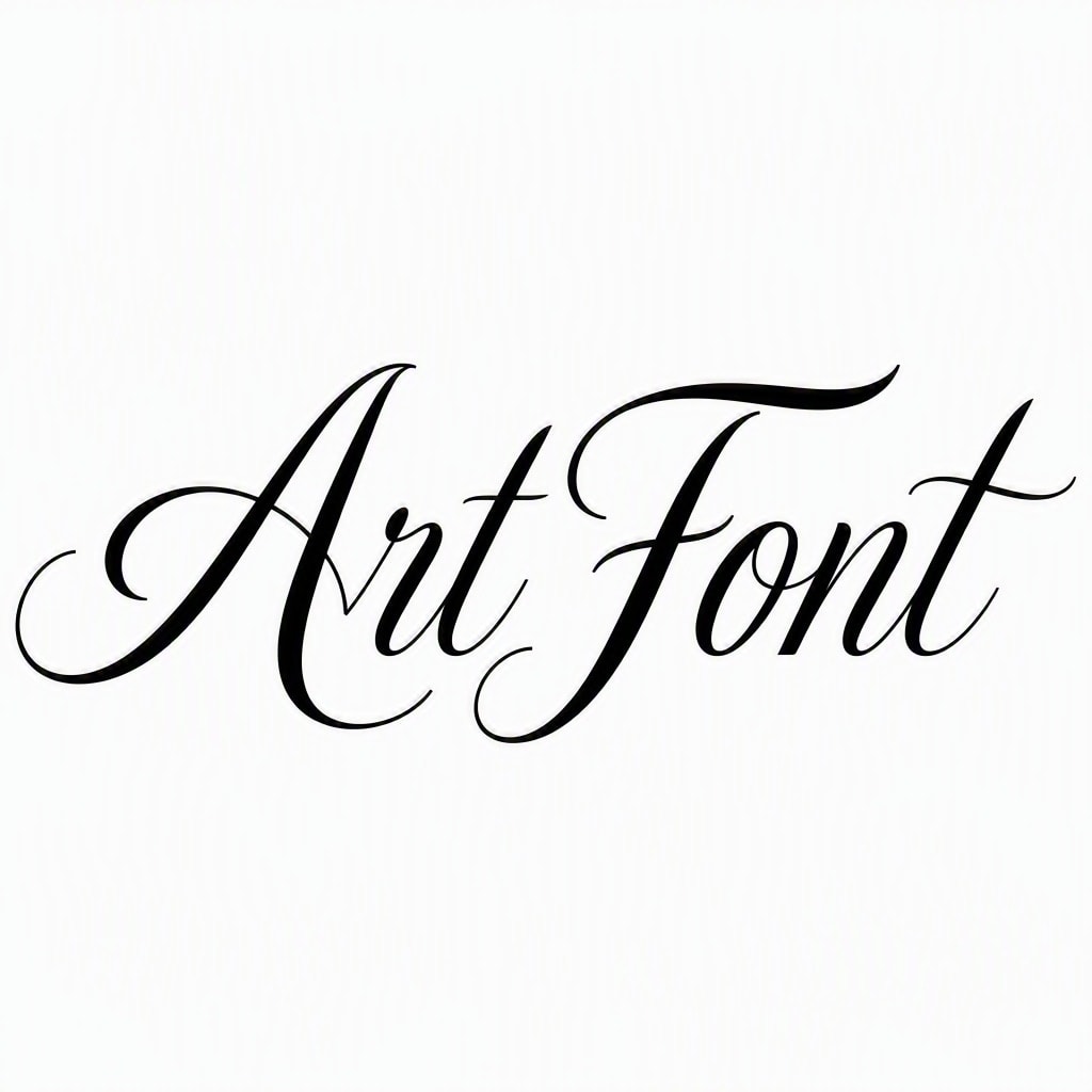 Traditional Script - Chinese Brush AI font template preview