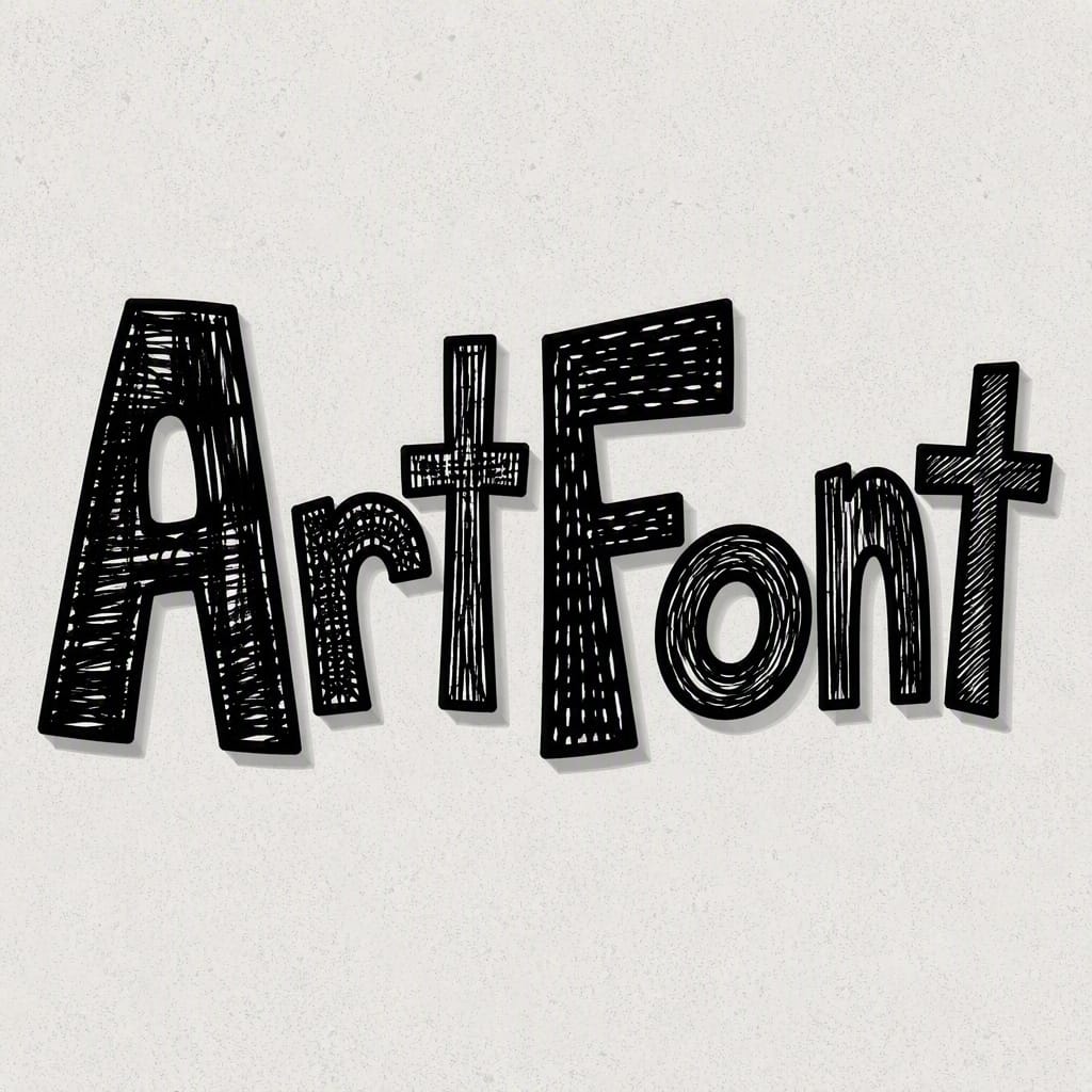 3D Bold 15 - 3D Bold AI font example | ArtFont