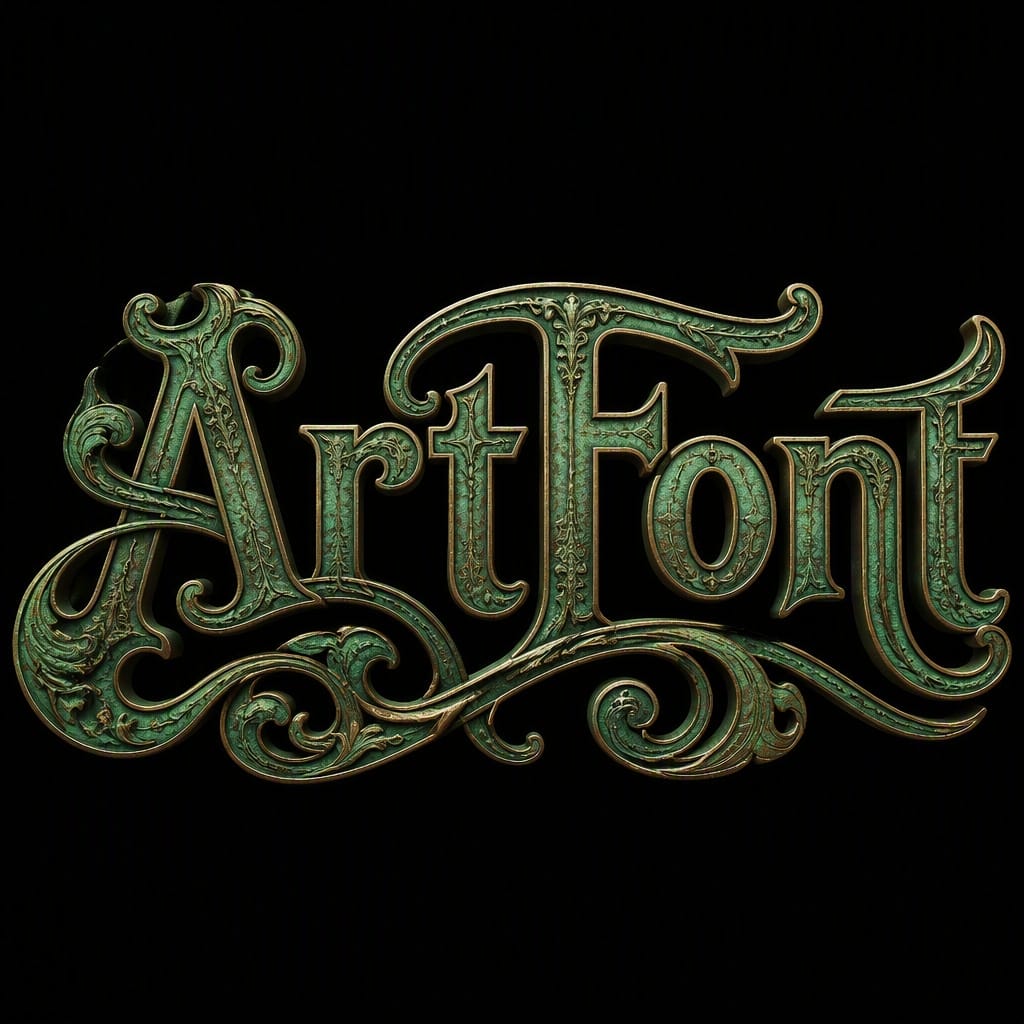 3D Bold 78 - 3D Bold AI font example | ArtFont