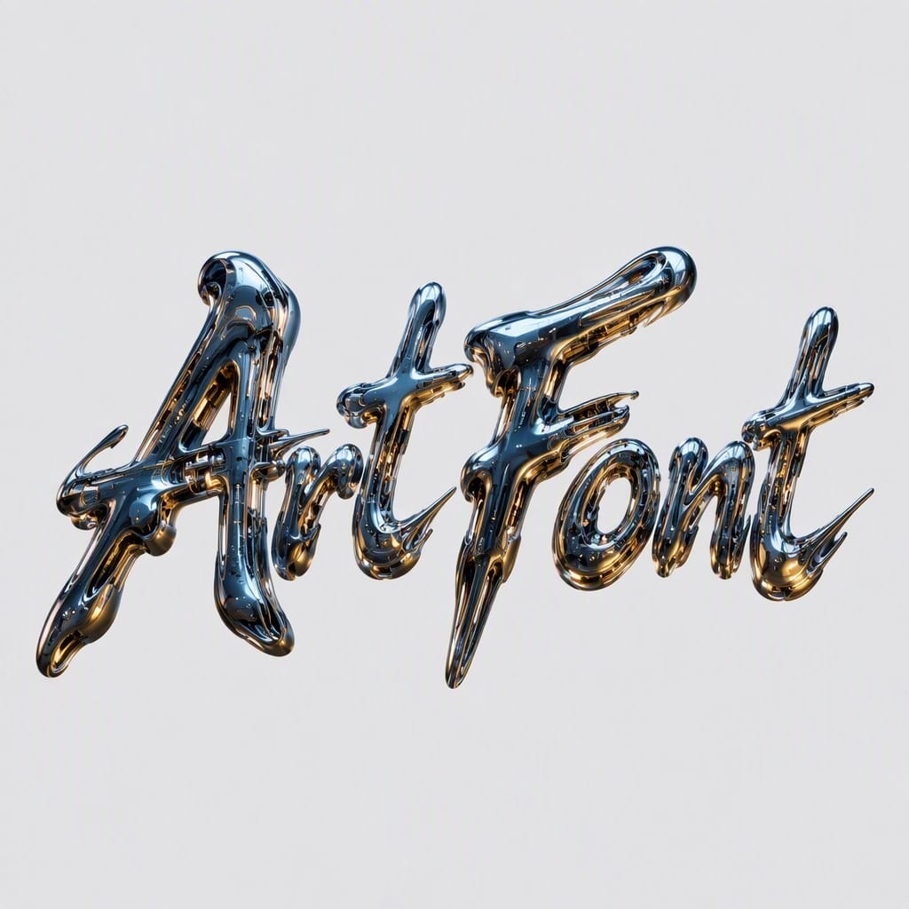 3D Bold 84 - 3D Bold AI font example | ArtFont